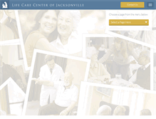 Tablet Screenshot of lifecarecenterofjacksonville.com